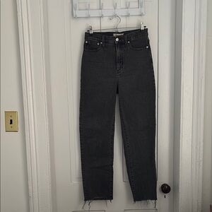 Madewell Black Perfect Vintage Straight Jean Size 26